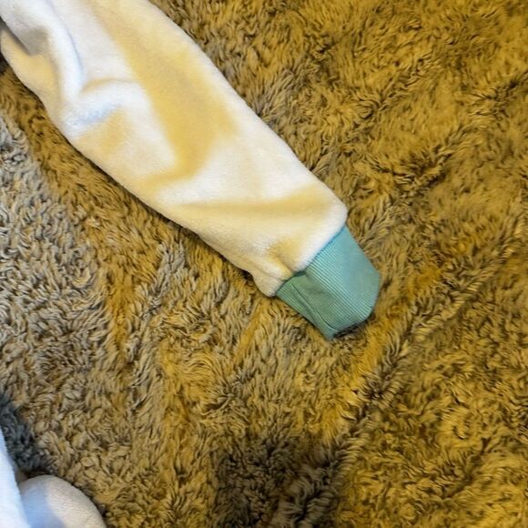 Onesie zip up pajamas white - Picture 2 of 3